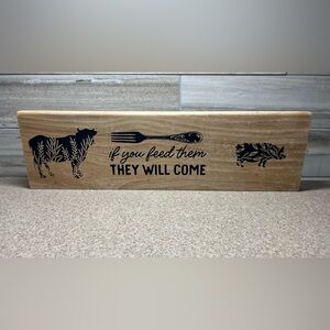 Rustic Wood Farmhouse Kitchen Sign